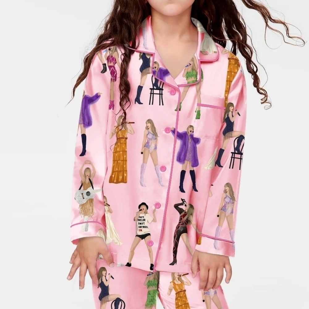 Sheshow Taylor Swift Eras Tour Baby Pink Music Pop Pajamas Pjs